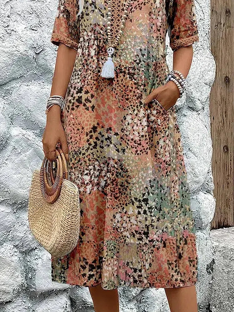 Relaxed Floral Slip Dress