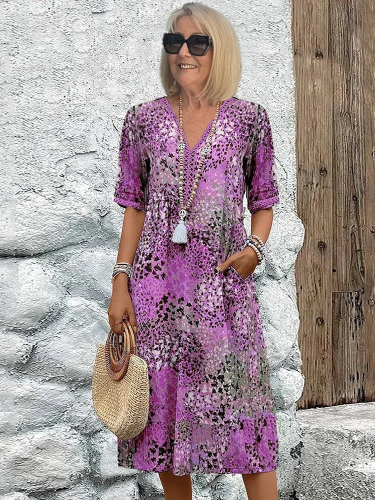 Relaxed Floral Slip Dress