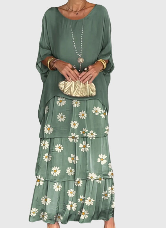Tiered Boho Maxi Playsuit Dress