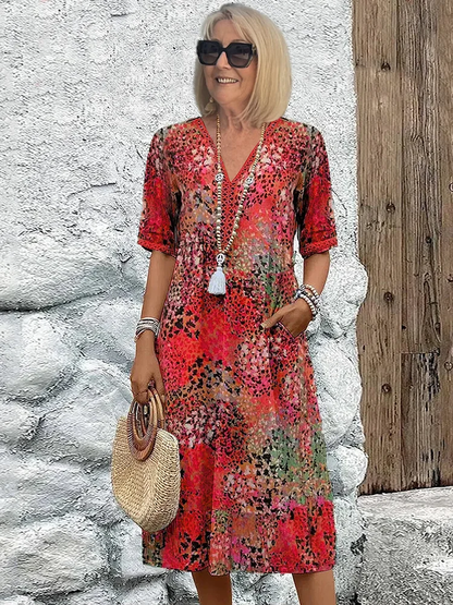 Relaxed Floral Slip Dress