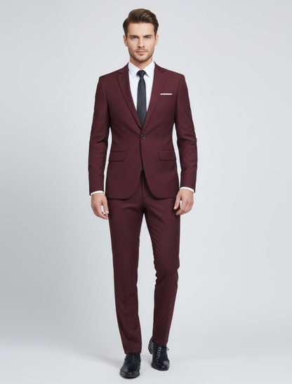 Men's Slim Fit Two-Piece Tailored Suit