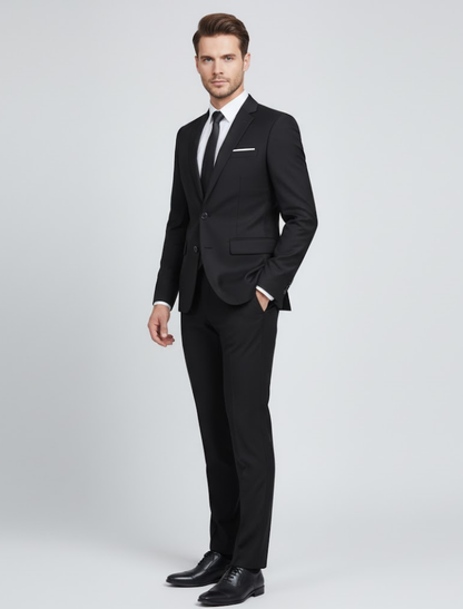 Men's Slim Fit Two-Piece Tailored Suit