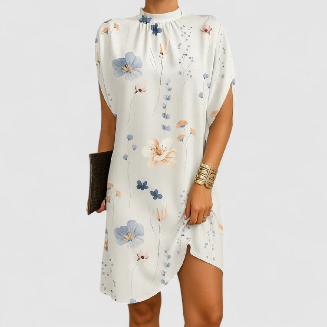 Relaxed Minimalist Shift Dress with Inner Shorts