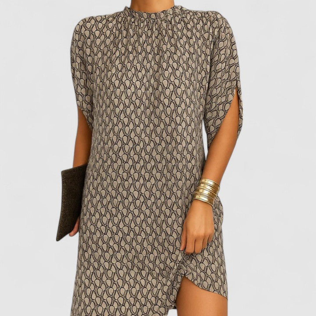 Relaxed Minimalist Shift Dress with Inner Shorts