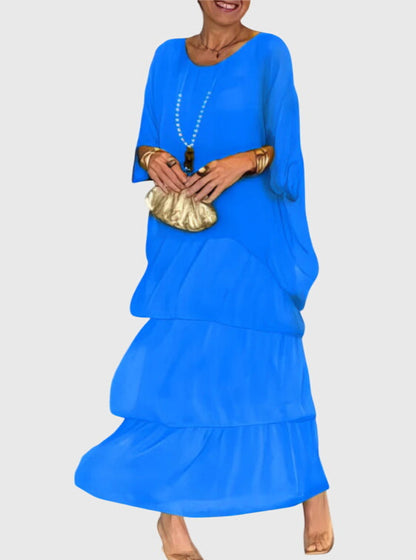Tiered Boho Maxi Playsuit Dress