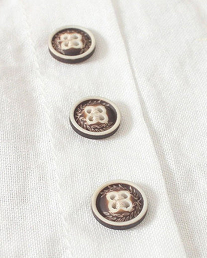 Women's Relaxed Button-Detail Linen Shirt