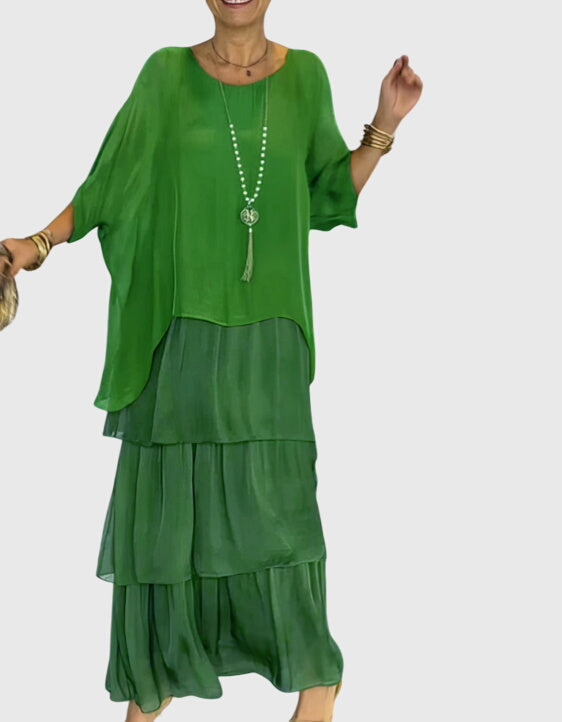 Tiered Boho Maxi Playsuit Dress