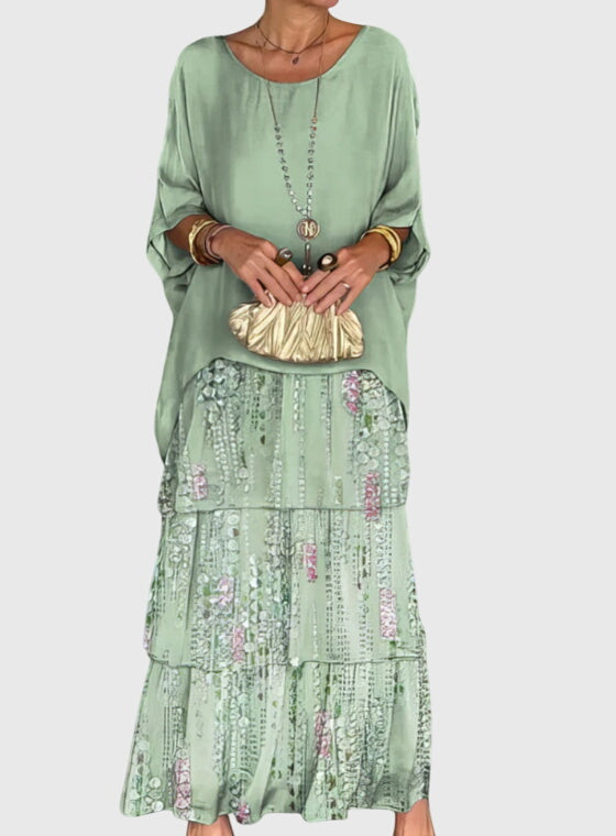 Tiered Boho Maxi Playsuit Dress