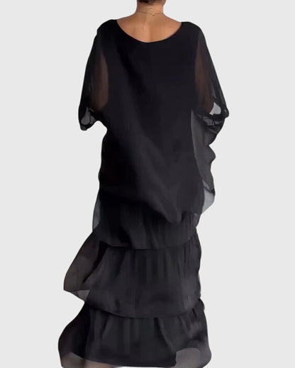Tiered Boho Maxi Playsuit Dress