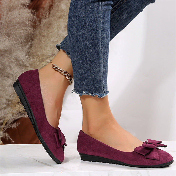 Women's Bow Detail Slip-On Ballet Flats