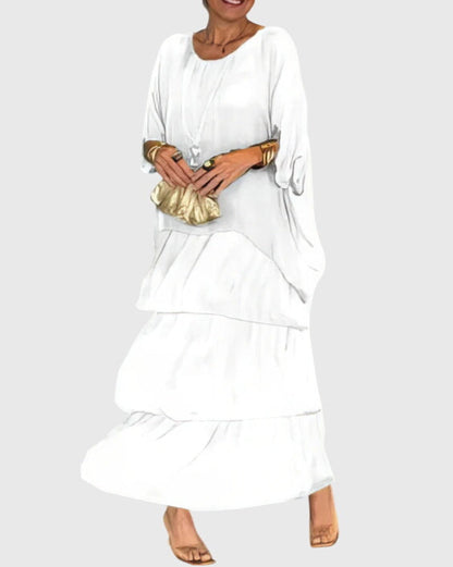 Tiered Boho Maxi Playsuit Dress