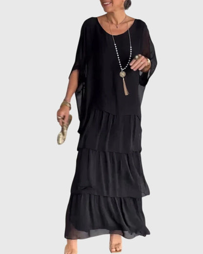 Tiered Boho Maxi Playsuit Dress