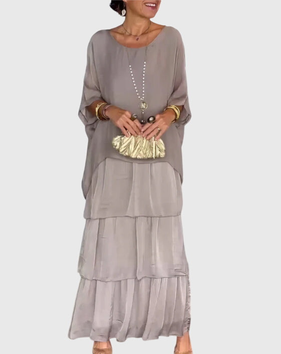 Tiered Boho Maxi Playsuit Dress