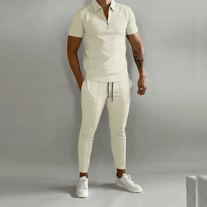 Men's Quarter-Zip Top & Trouser Two-Piece Set