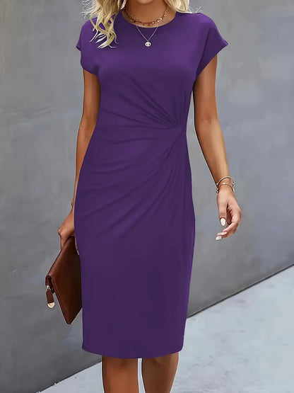 Sleek Tailored Midi Dress