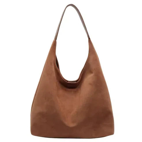 Relaxed Faux Suede Shoulder Bag