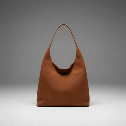 Relaxed Faux Suede Shoulder Bag
