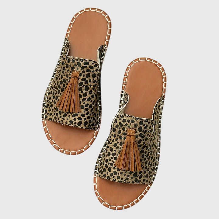 Pompom Espadrille Flat Sandals