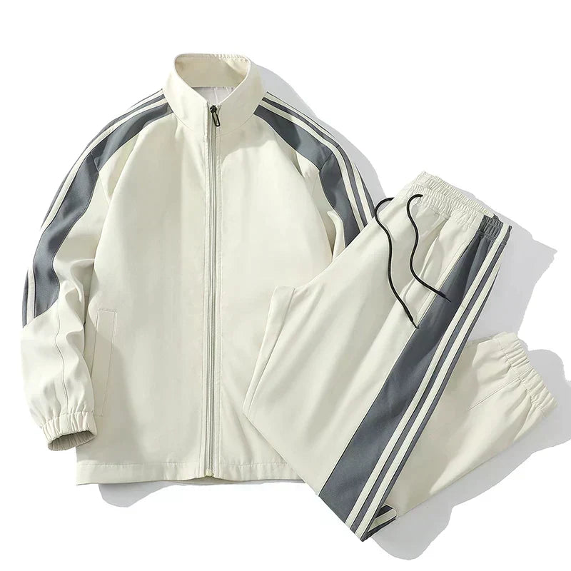 Men's Zip-Up Track Jacket and Joggers Set