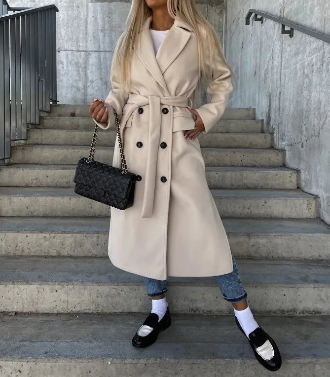 Belted Longline Trench Coat