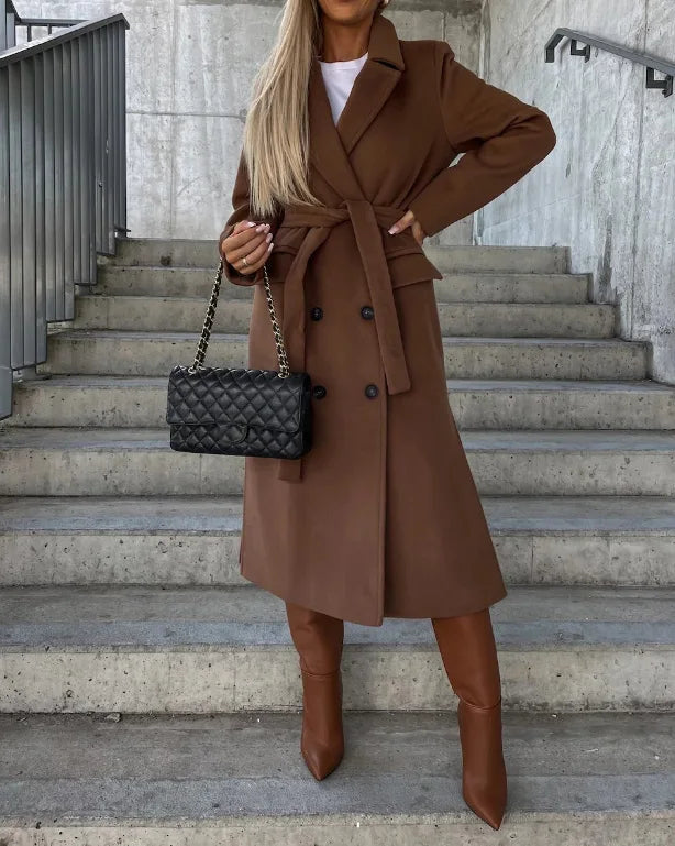 Belted Longline Trench Coat