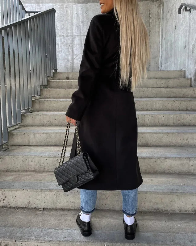 Belted Longline Trench Coat