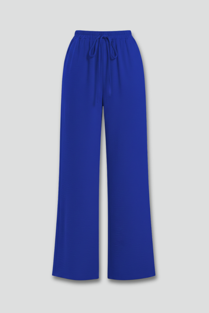 Floaty Drawstring Palazzo Pants with Pockets