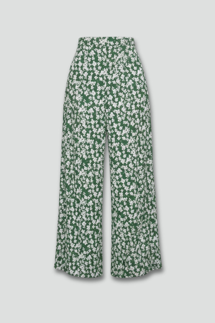 Floral Print Wide-Leg Palazzo Pants