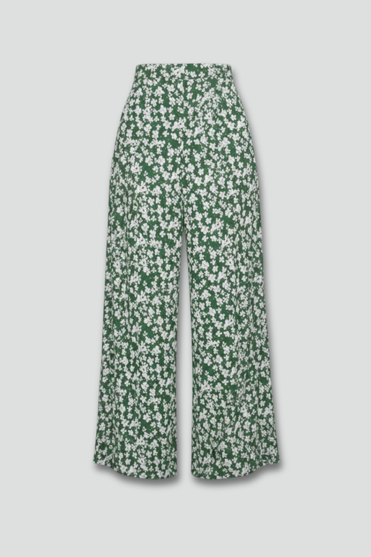Floral Print Wide-Leg Palazzo Pants