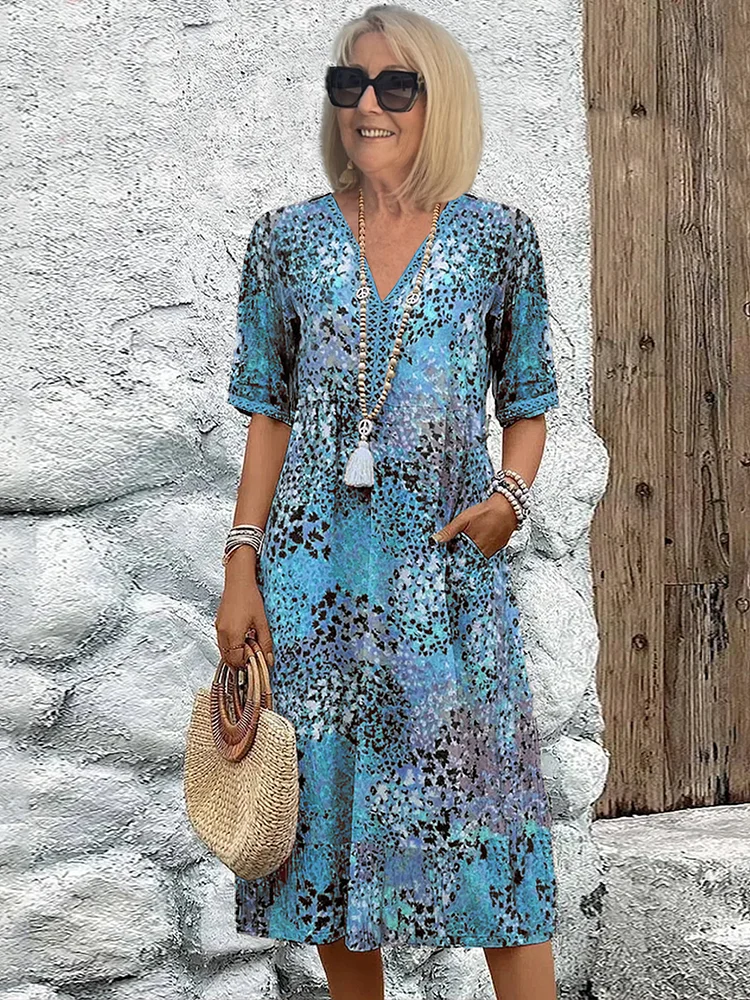 Relaxed Floral Slip Dress