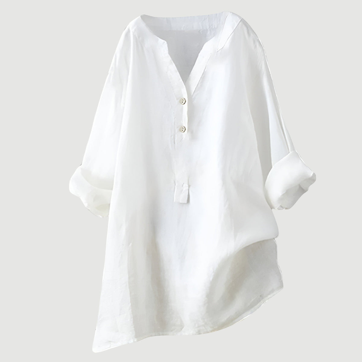 Women's Relaxed Fit Classic Button-Through Shirt