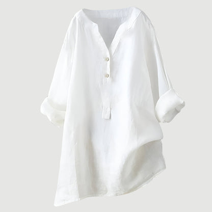 Women's Relaxed Fit Classic Button-Through Shirt