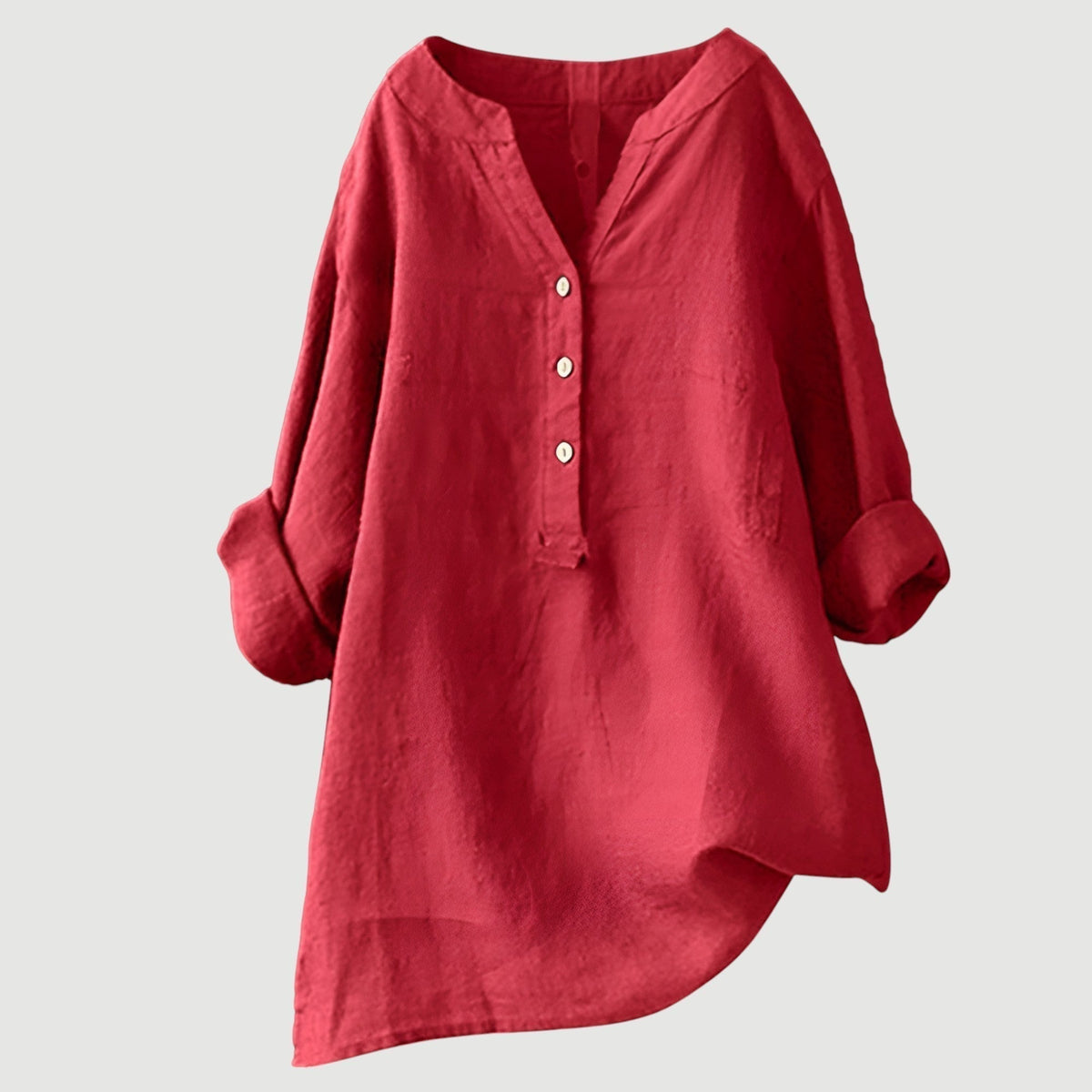 Women's Relaxed Fit Classic Button-Through Shirt