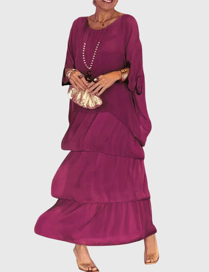 Tiered Boho Maxi Playsuit Dress