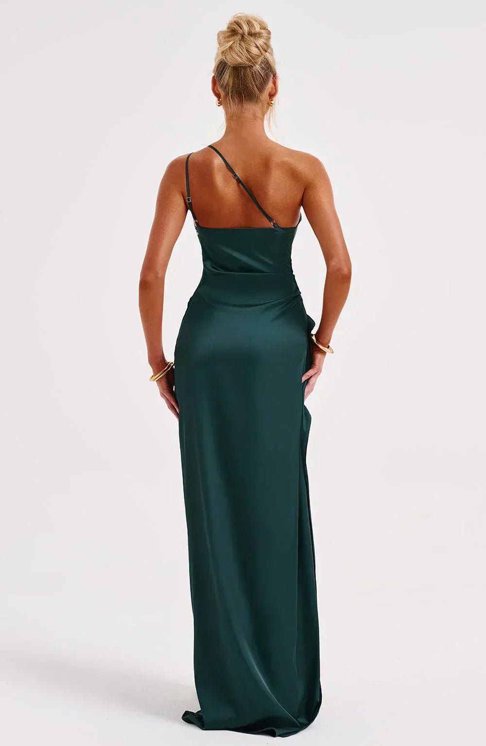 Asymmetric One-Shoulder Maxi Dress with Side Split
