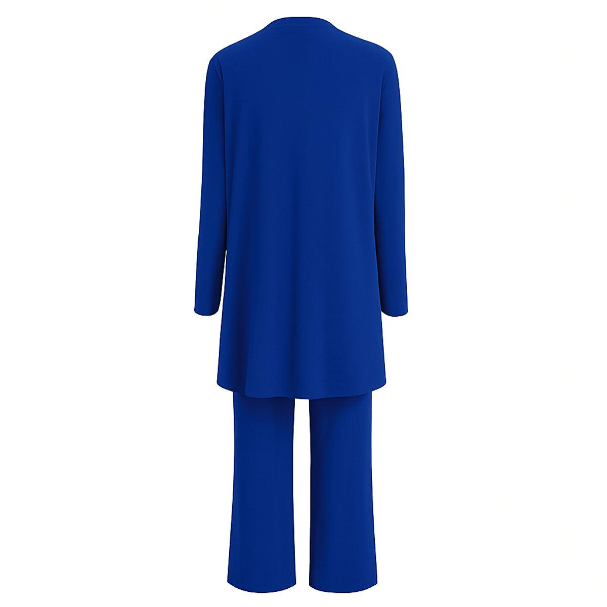 Women's 3-Piece Co-ord Set: Longline Duster, Scoop Top & Culottes