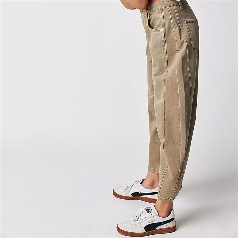 Women's High-Waisted Barrel Jeans