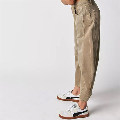 Women's High-Waisted Barrel Jeans