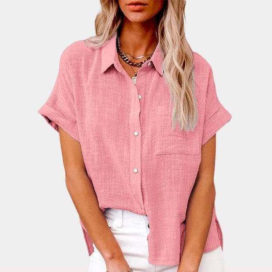 Breezy Short Sleeve Button-Through Shirt