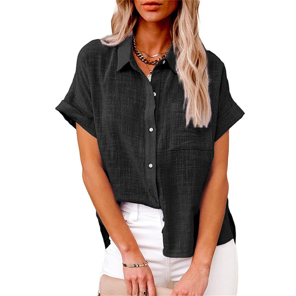 Breezy Short Sleeve Button-Through Shirt