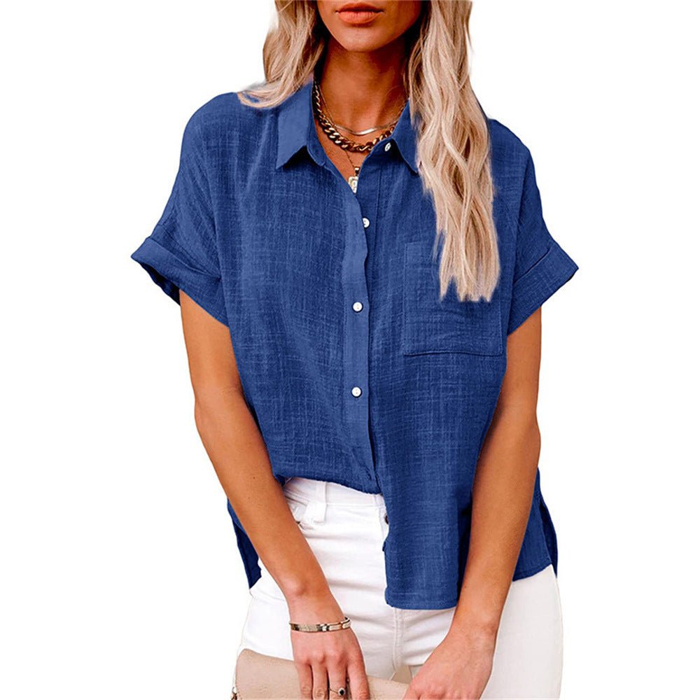 Breezy Short Sleeve Button-Through Shirt
