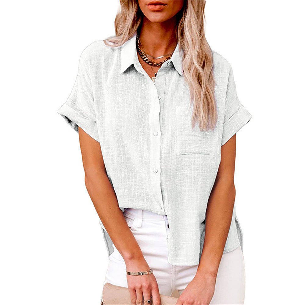 Breezy Short Sleeve Button-Through Shirt