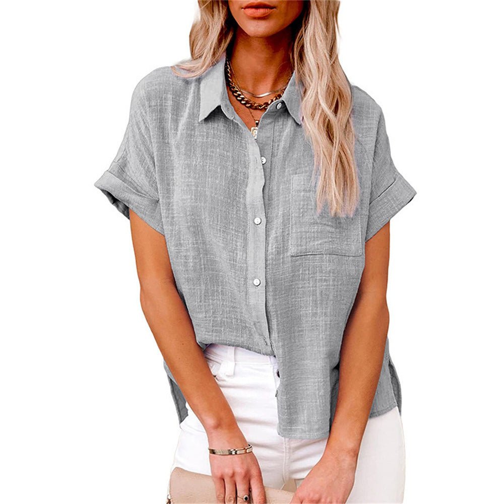 Breezy Short Sleeve Button-Through Shirt