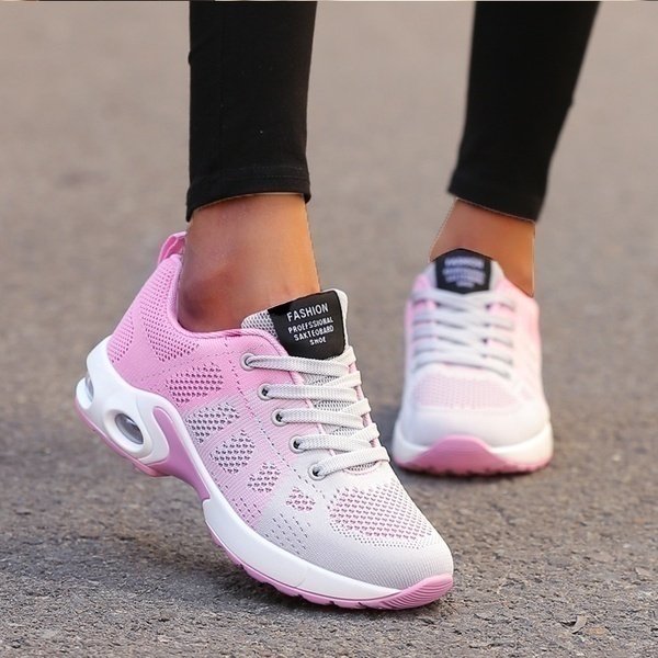 Cushioned Memory Foam Walking Trainers