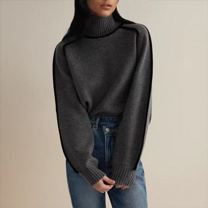 Relaxed Raglan Colour-Block Knit Jumper