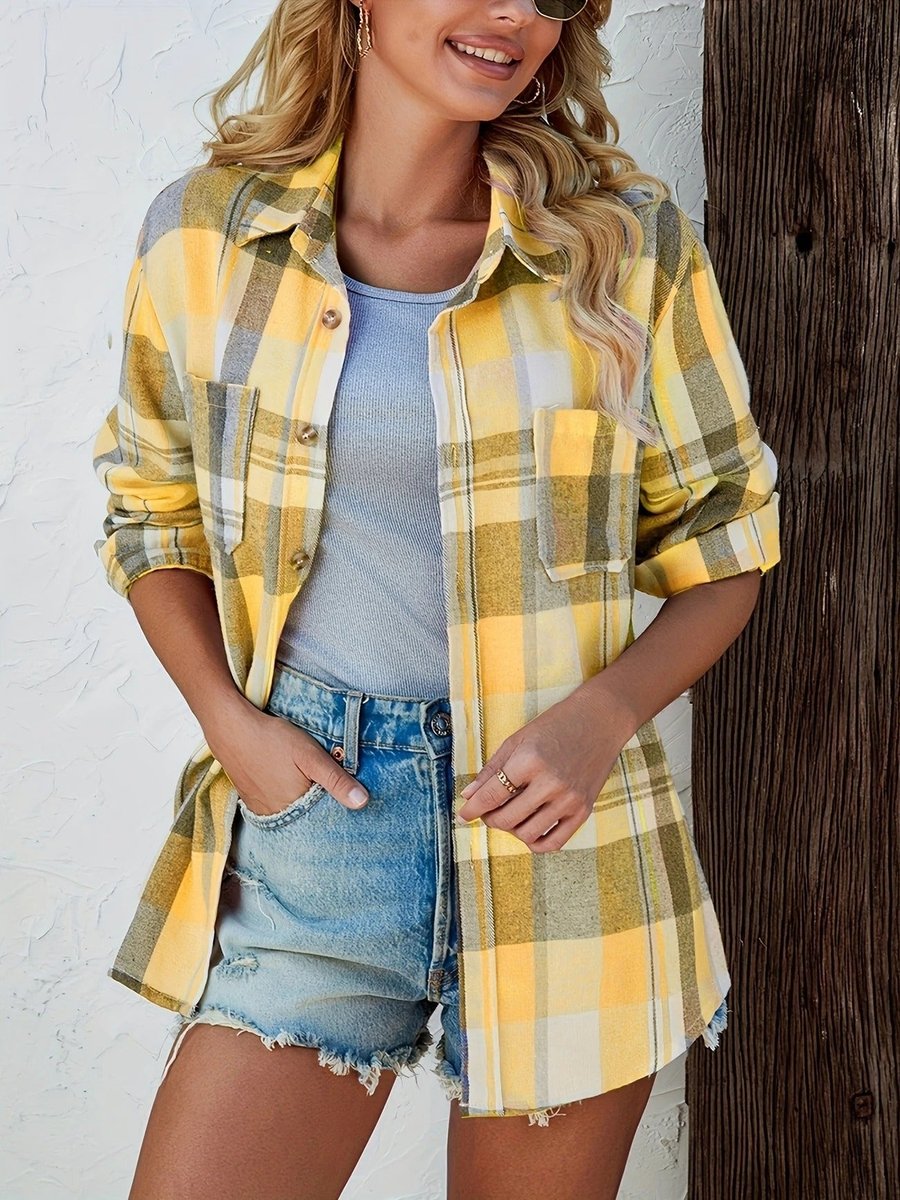 Women's Relaxed Check Flannel Overshirt