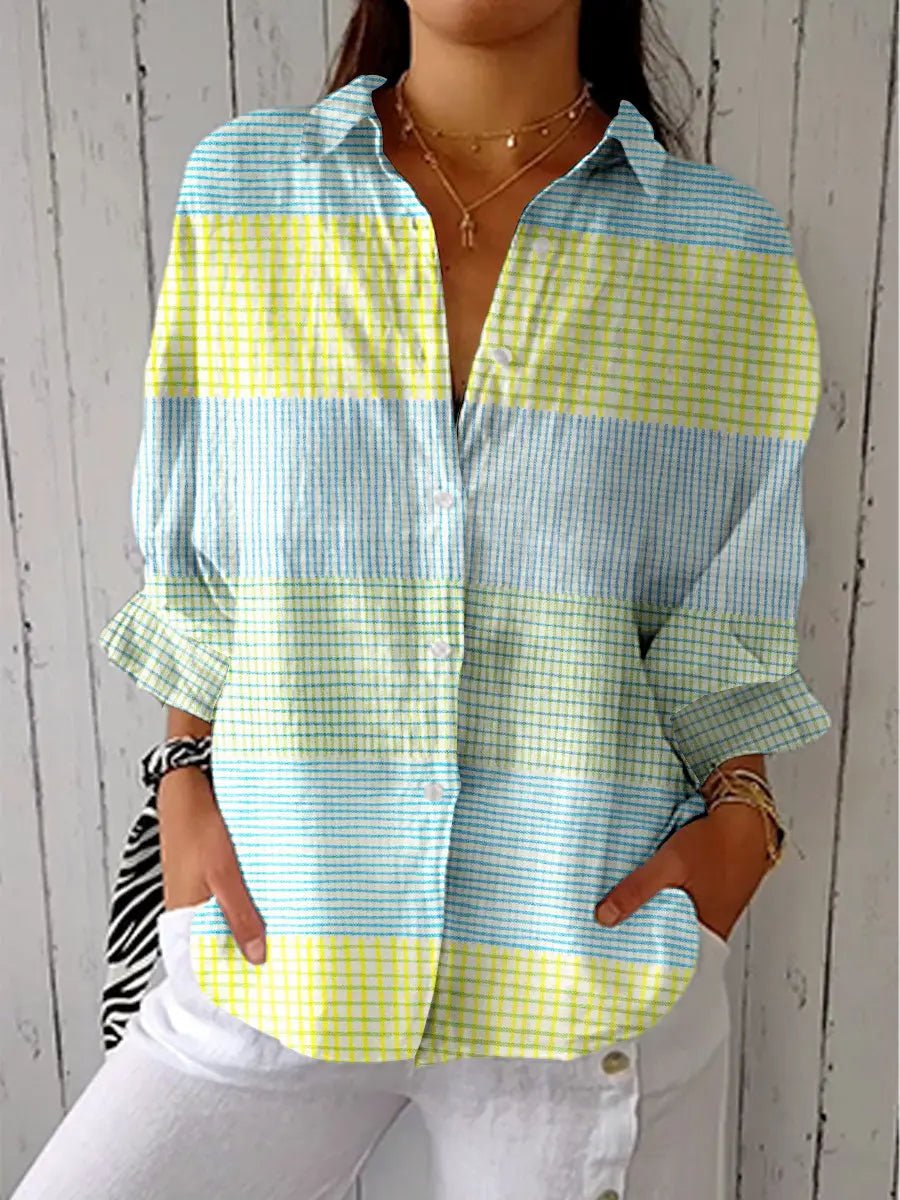 Relaxed Pastel Check Shirt