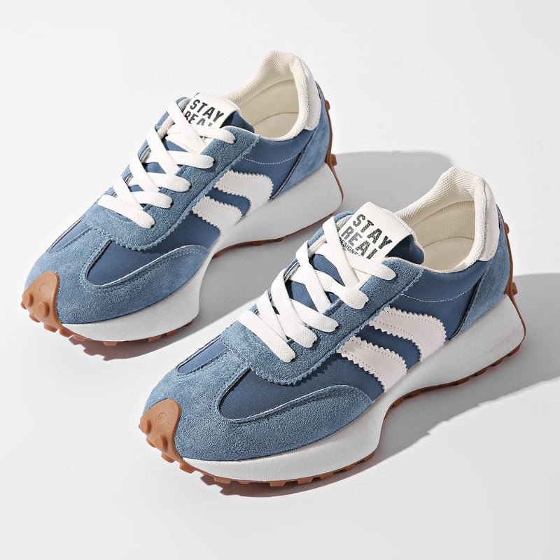 Retro Chunky Platform Lace-Up Trainers