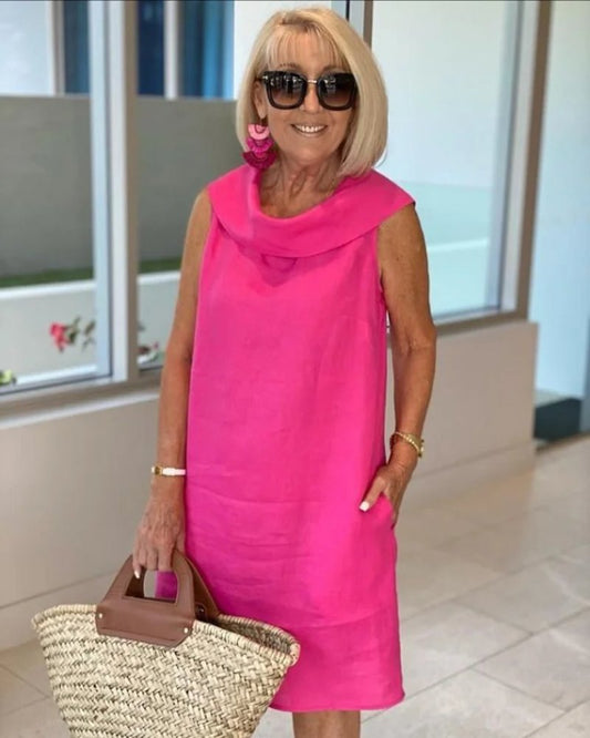 Breezy Scoop Neck Sleeveless Dress