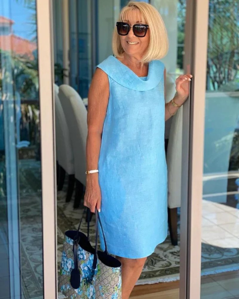 Breezy Scoop Neck Sleeveless Dress